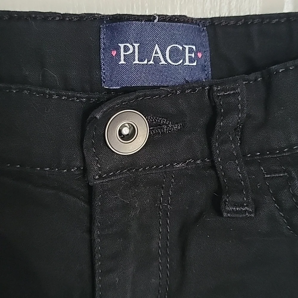 Childrens Place boys black shorts, size 10.
